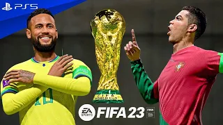 FIFA 23 - Brazil vs Portugal  - FIFA World Cup 2022 Qatar | Ultimate Difficulty | Final | PS5™ [4K ]