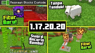 MCPE UPDATE 1.17.20.20 BETA TERBARU! FITUR BARU ANTI LEDAKAN, TARGET BLOCK, BAMBU DLL!