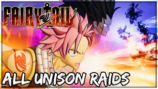 Fairy Tail - All Unison Raids (PS4 PRO 1440p)