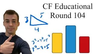 Codeforces Educational Round 104 Solutions A-E (+ G)