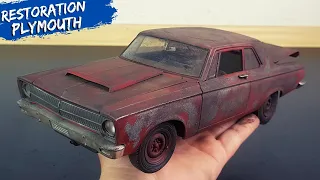 Restoration Abandoned Plymouth Belvedere Model Car