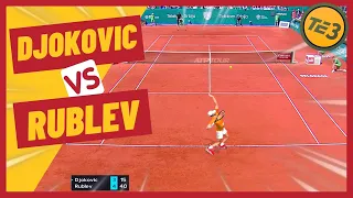Tennis Elbow 2013 - Djokovic VS Rublev 🎾 (Belgrade 2022 Final)