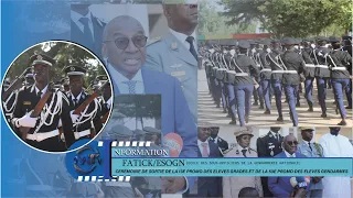 FATICK:CEREMONIE DE SORTIE DE LA 13E PROMO DES ELEVES GRADES ET DE LA 53E PROMO DES ELEVES GENDARMES