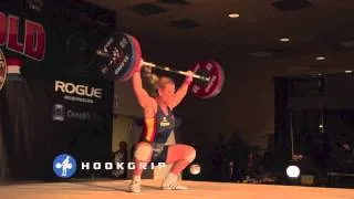 Lydia Valentin 115kg Snatch Slow Motion