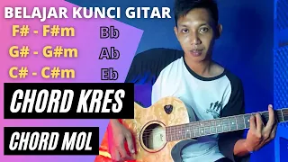 BELAJAR KUNCI GITAR KRES / MOL MAYOR DAN MINOR