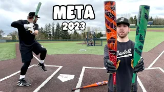 Hitting with the 2023 META & META PWR ($500) | Louisville Slugger BBCOR Bat Review