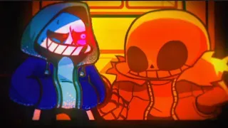 (the future warns the past)dust sans vs sans) psychological breakdown x  sansational  fnf mashup