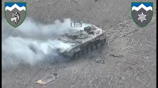 IMPRESSIVE: The UA destroyed a Russian BMP-1 infantry fighting vehicle with an ATGM.