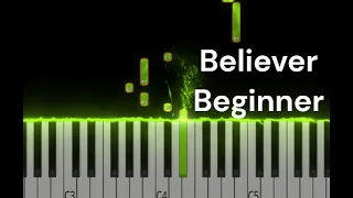 Believer/ beginner version/ Imagine Dragons/ Piano cover