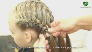 Детское плетение Cute girls braiding. parikmaxer tv парикмахер тв