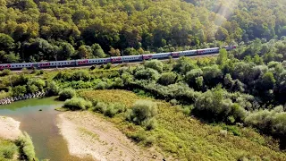 Relax video. Krasnodar region. Russia. Flight over the river. Горячий ключ. Полет над речкой.