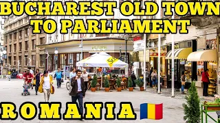 WALKING IN BUCHAREST - A Highlights Tour of Old Town and Parliament