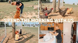 SPEND THE MORNING WITH US // Country Living Mom of 3!!