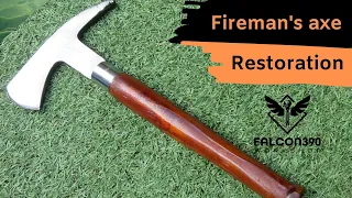 Vintage fireman's axe restoration.