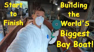 EP-4 WE ARE BUILDING A NEW BOAT! FUEL TANK INSTALL-FIBERGLASSING THE STRINGERS