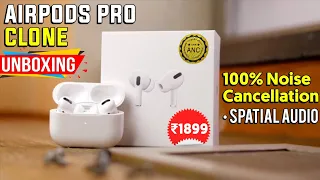 apple airpods pro clone unboxing 🔥| airpods pro clone | Airpods pro master copy | Noise cancellation