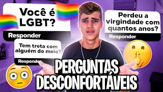 RESPONDENDO PERGUNTAS DESCONFORTÁVEIS PARTE 2!! (sou LGBT?)