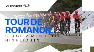 STUNNING SPRINT! 🤩 | Tour of Romandie Stage 2 Highlights | Eurosport Cycling