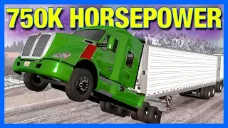 Crashing a 750,000 Horsepower Truck in American Truck Simulator