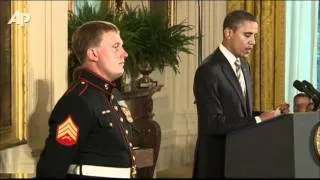 Obama Awards Medal of Honor to Young US Marine