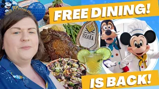 DISNEY WORLD FREE DINING PLAN 2025 EXPLAINED! | Vital Changes + Get The Most Out Of Your Dining Plan