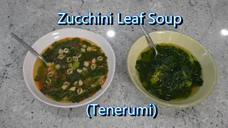 Italian Grandma Makes Zucchini Leaf Soup (Tenerumi)