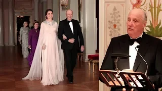 King Harald quotes «Love, actually» on speech to the Duke and Duchess of Cambridge