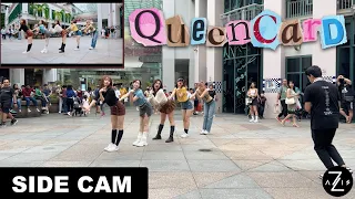 [KPOP IN PUBLIC / SIDE CAM] (여자)아이들 (G)I-DLE - '퀸카 Queencard' | DANCE COVER | Z-AXIS FROM SINGAPORE