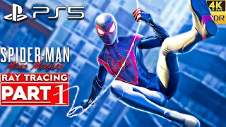 (PS5) SPIDER-MAN MILES MORALES Walkthrough Gameplay Part 1 [4K 60FPS HDR RAY TRACING] No Commentary