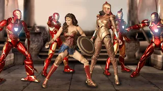 Marvel vs DC: Iron Man & Wonder Woman Battle Scene | Figure Stop Motion