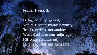 Psalm 3 vers 1 en 3 - Hoe vreeslijk groeit, o God
