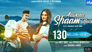 Aawara Shaam Hai | Meet Bros Ft. Piyush Mehroliyaa | Manjul, Rits Badiani, Shabbir | Hit Song