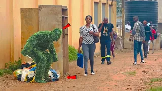 She was in a Shock for 14mins after the SCARE! |Bushman Prank| Scaring People!