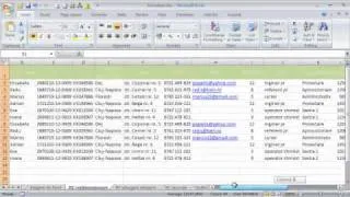 Modificare dimensiuni coloane/randuri in Excel 2007