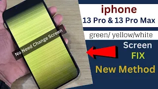 iPhone 13 pro max green Screen Problem fix!iPhone 14 Pro Max green screen after update.2023