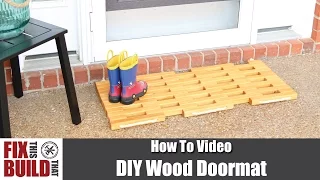 DIY Wood Doormat | How to Make