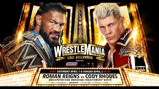 Roman Reigns vs Cody Rhodes at WrestleMania 39: WWE 2K24