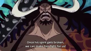 Luffy uses conqueror haki against Kaido