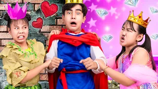 Rich Girl Vs Poor Girl At The Ball! Who Will Be The Prince’s Girlfriend? | Baby Doll And Mike