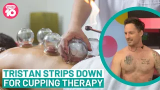 Tristan Strips Down For Cupping Therapy | Studio 10