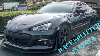 INSTALLING A FRONT SPLITTER | BRZ/ZC6/86 | VLOG #6 | SonyD