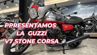 Os presentamos la Moto Guzzi V7 STONE CORSA 2024