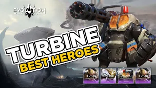 Turbine V5 Best Heroes | Eternal Evolution