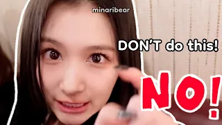 sana warning onces not to do this