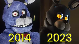 Evolution of Bonnie in FNAF (2014-2023)