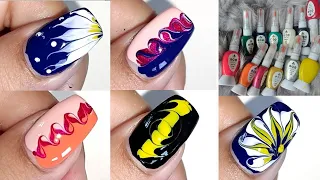 top 5 easy nailart design by using safety pin hack! nailart design for beginners 🤔😮