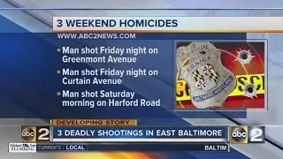 Baltimore nears 300 homicides for the year after weekend shootings