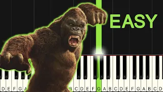 Kong Skull Island Theme Song EASY Piano Tutorial