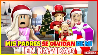 MIS PADRES SE OLVIDAN DE MI EN NAVIDAD 😭 Roblox Brookhaven rp Mini Pelicula (Historia de Roblox)