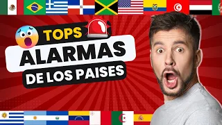 CALIFICANDO ALARMAS DE PAÍSES (RECOPILACIÓN) [PARTE 1] 🚨⚠️🔊